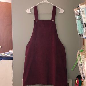 Maroon Overall Dress